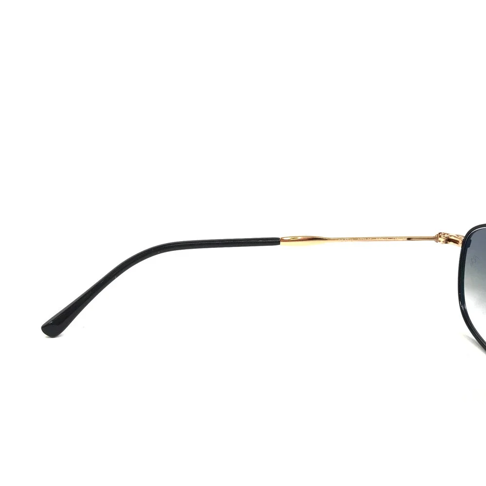 Ray-Ban Sunglasses RB3749 9272/3F Arista Gold Oval Frame w/ Gradient Blue Lenses